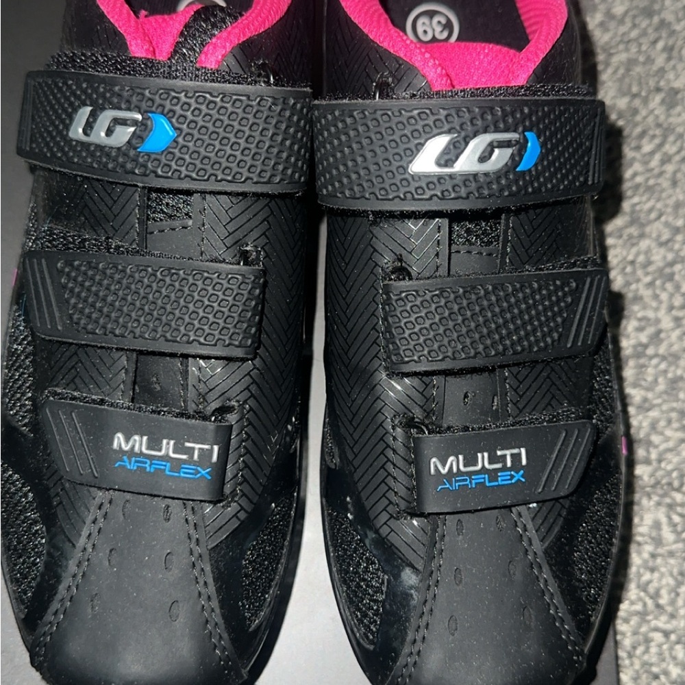 Cycling LG Women's Black and Pink Multi Airflex Shoes